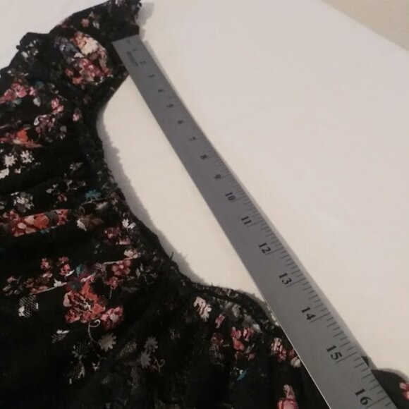 No Boundaries women's size XXL (2XL) 19 black multicolored floral dress - Picture 12 of 15